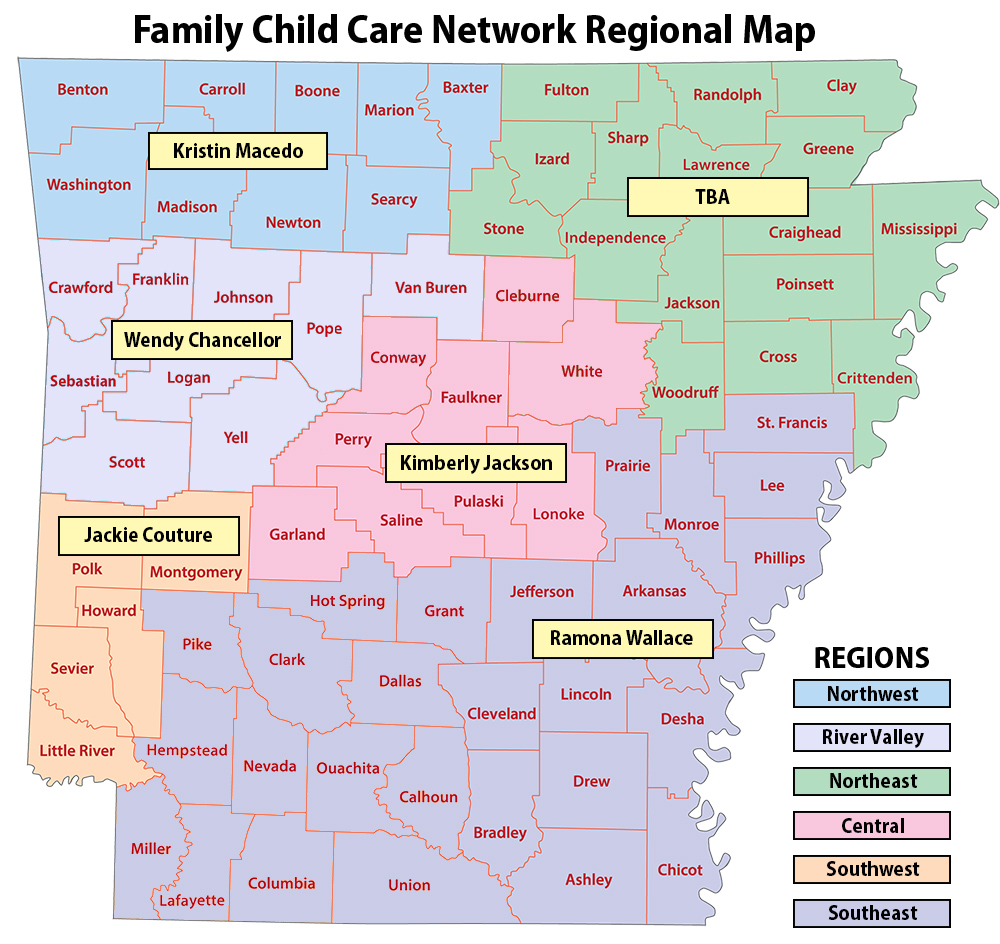 FCCN regional map with local ECEP contact