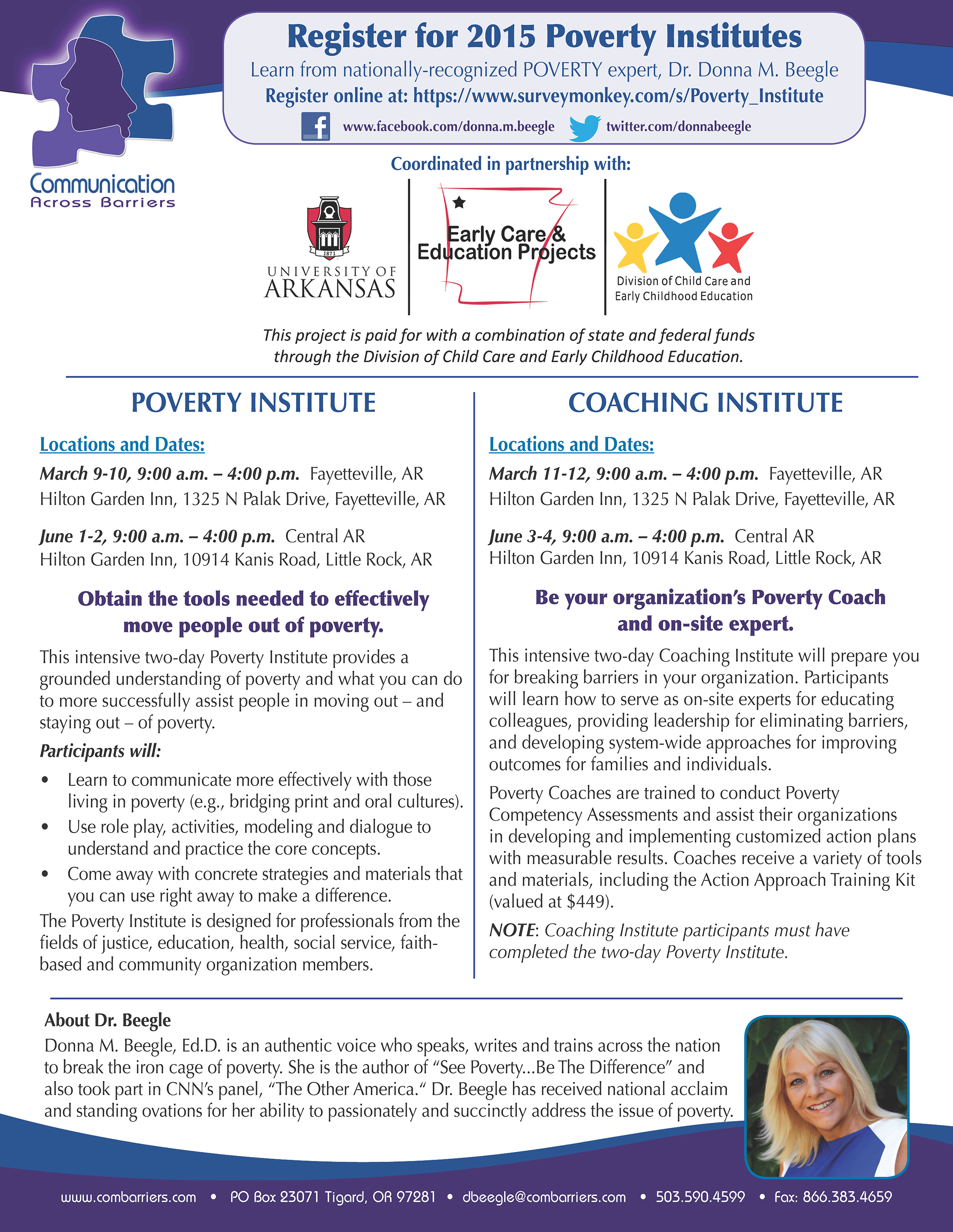 Poverty Institute March 2015 Flyer